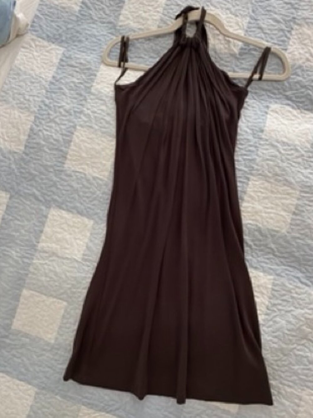 Halter Dress Brown -Small